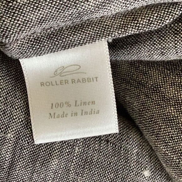 Roller Rabbit Anthropologie 100% Linen Tunic Top Dress Women’s Small Embroidered - Picture 9 of 9